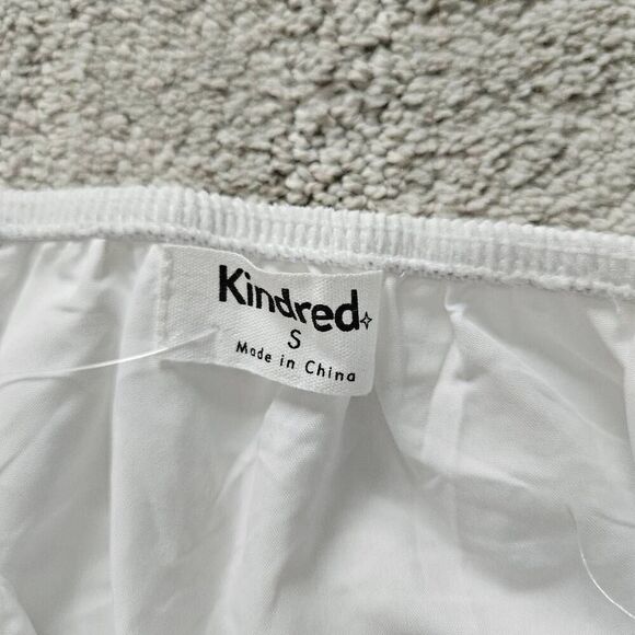 Kindred Embroidered Cotton Sundress Size Small in White - Picture 5 of 8